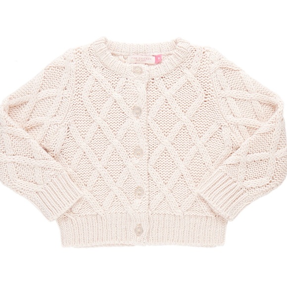 Pink Chicken Infant Cardigan Sweater - 3-6  Months - Picture 1 of 5